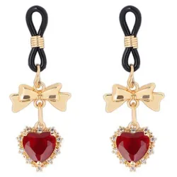 Generique Pince-Tétons Heart Diamond Rouge